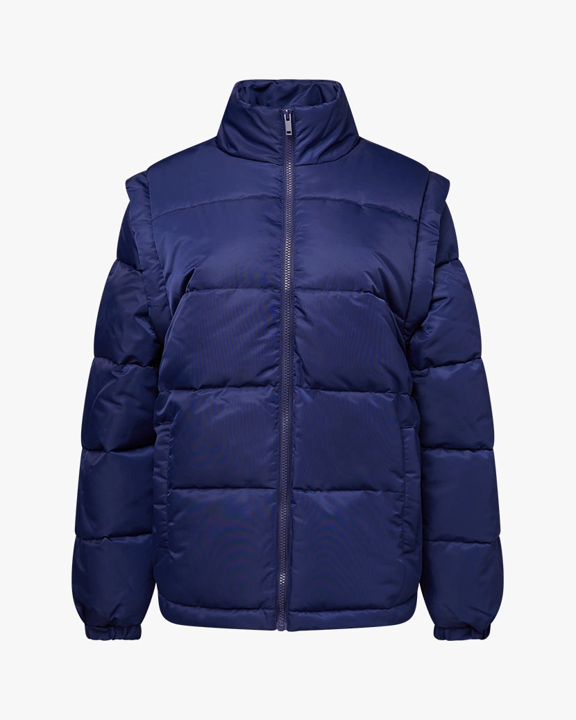 Abnehmbare Ärmel Winterjacke: Zwei Looks in einem! Dein stylischer Puffer für jedes Wetter, leicht und warm.